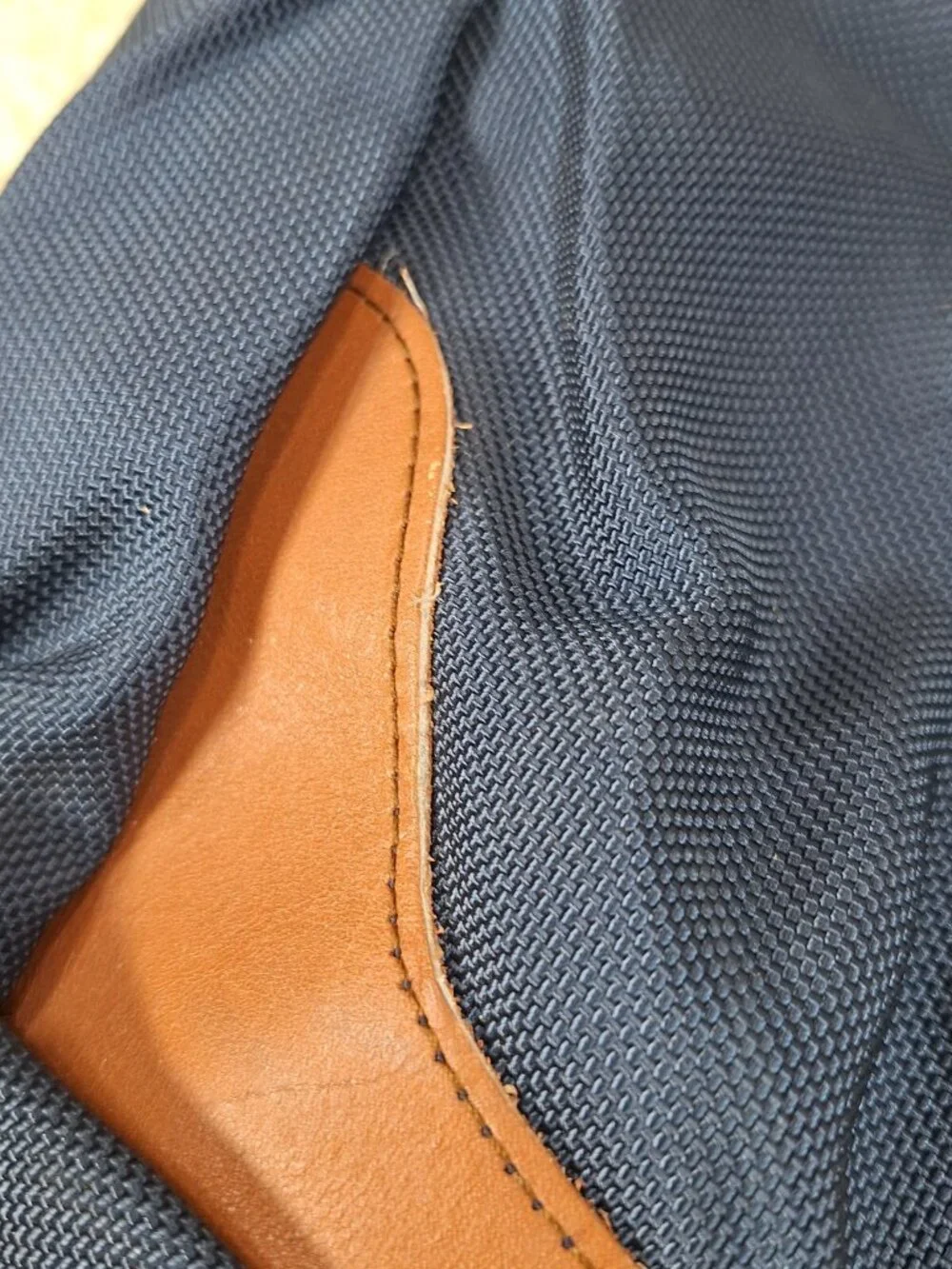 Vintage Eddie Bauer x Ford Bronco Leather & Canvas Duffle Tote Overnight Bag